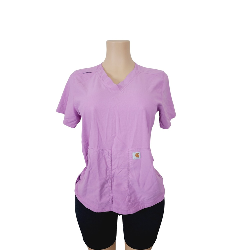 Carhartt Zip pocket at side Work Shirt Modern Fit Women, Size S Color Purple